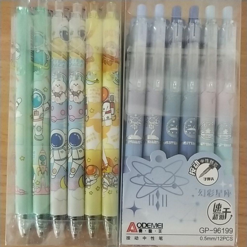 

pen gel cetek tinta hitam pulpen fancy murah