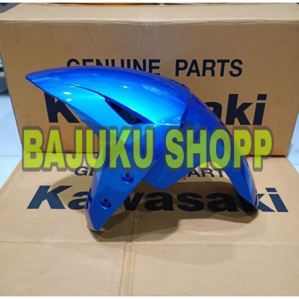 SPAKBOR DEPAN ZX25R ZX25 BIRU 2023