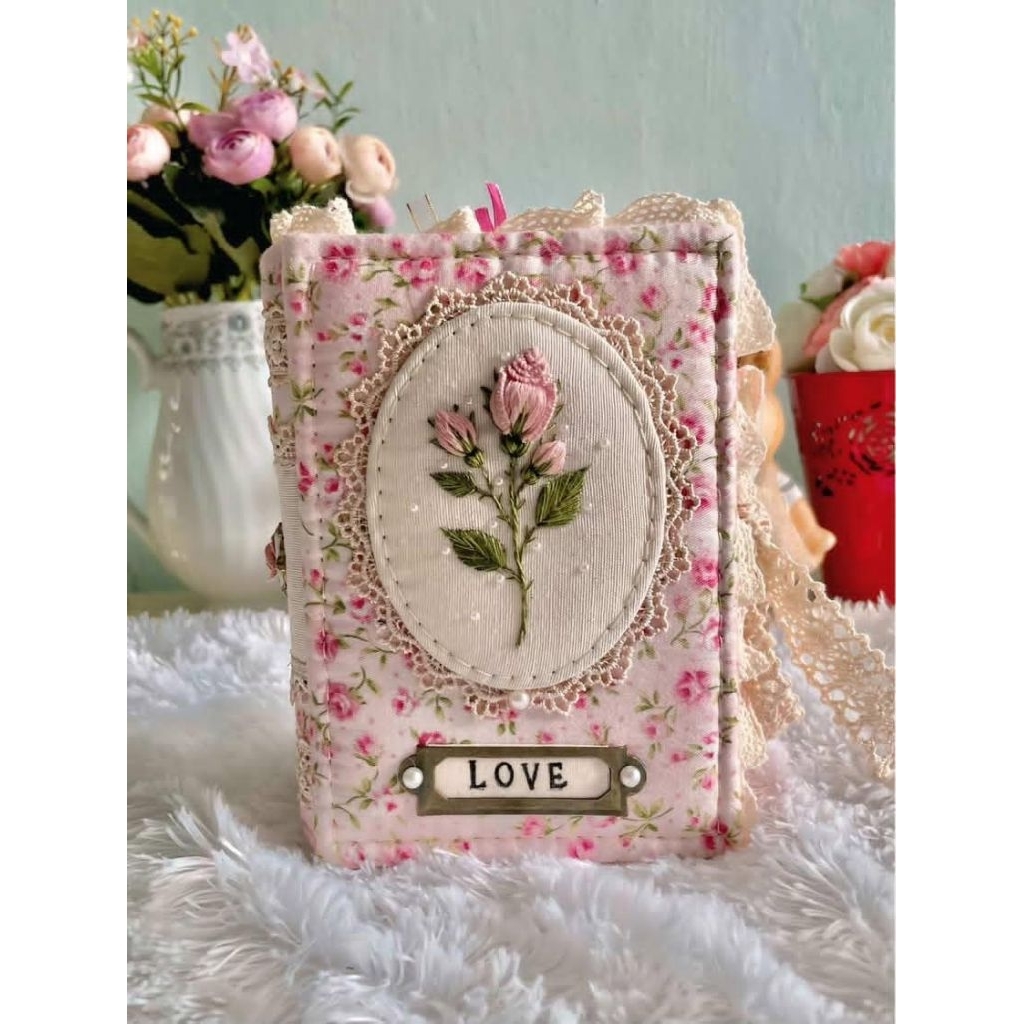

Lovely rose notebook - buku diary - agenda - buku catatan vintage