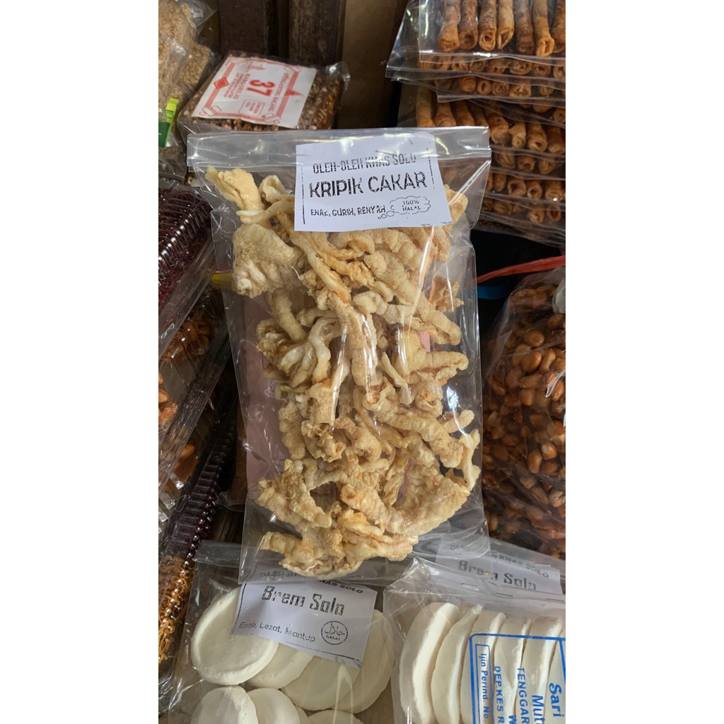 

Kripik ceker renyah kemasan 50 gram