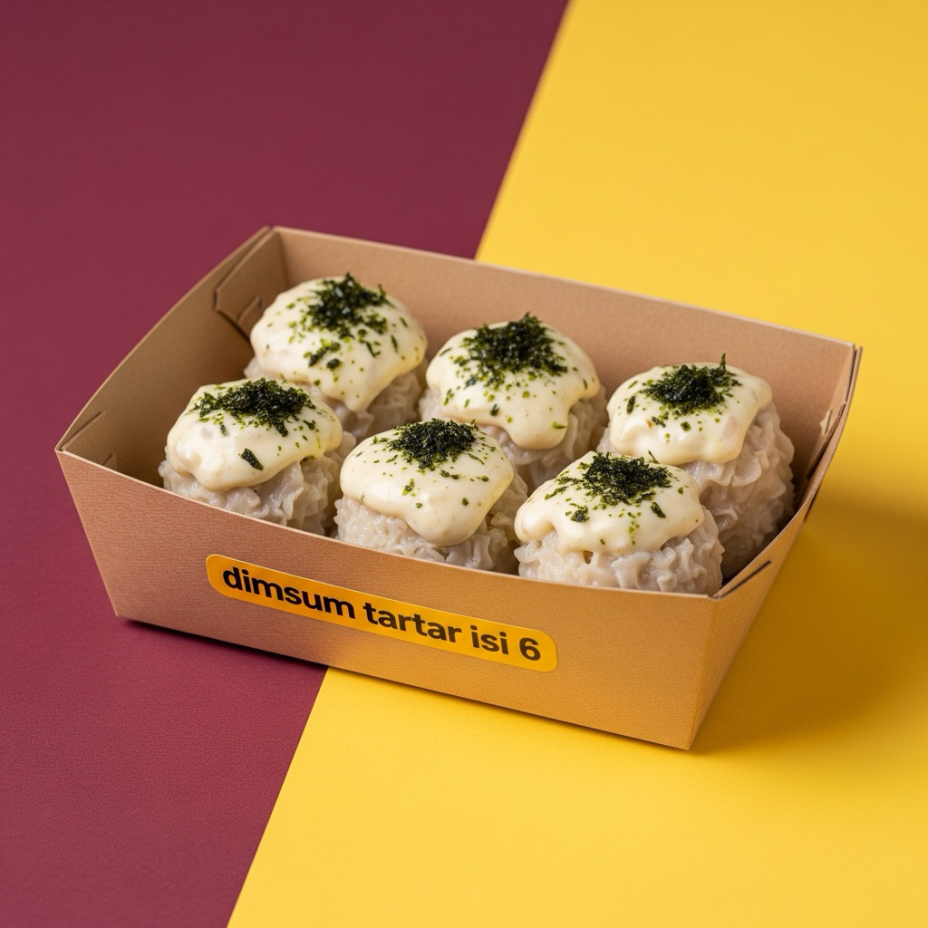 

Dimsum Tartar Isi 6 Free Chili Oil