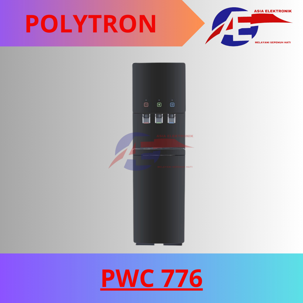 Dispenser Polytron PWC 776 | Dispeser Galon Bawah | Dispenser Panas Dingin Normal