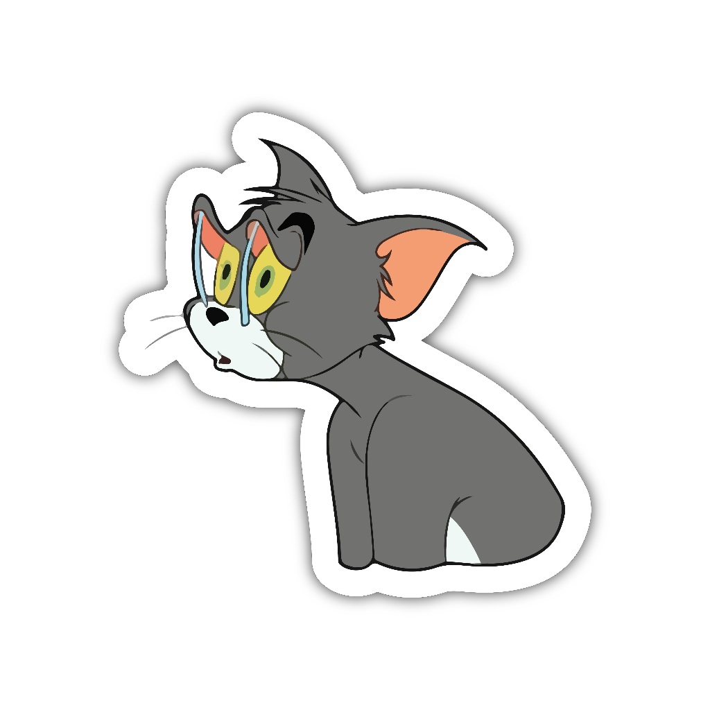 

ZV072 sticker tom karakter kartun anime aesthetic, stiker vinyl satuan