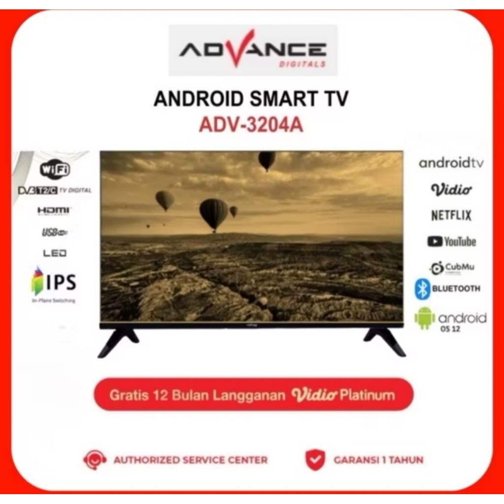 ANDROID TV ADVAN 32INCI 3204A TV ANDROID SMART TV ADVAN 32INCI 3204A