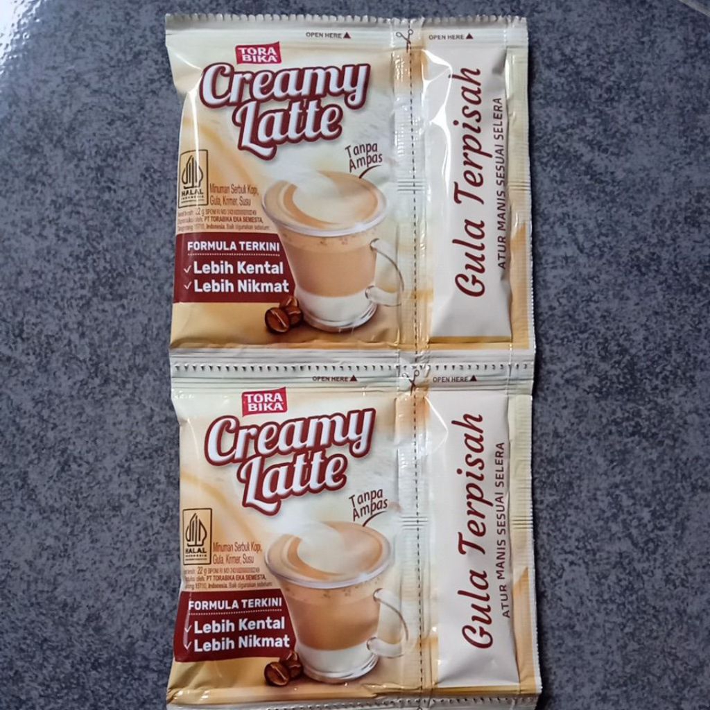 

Torabika Creamy Latte 1 renteng isi 10 sachet