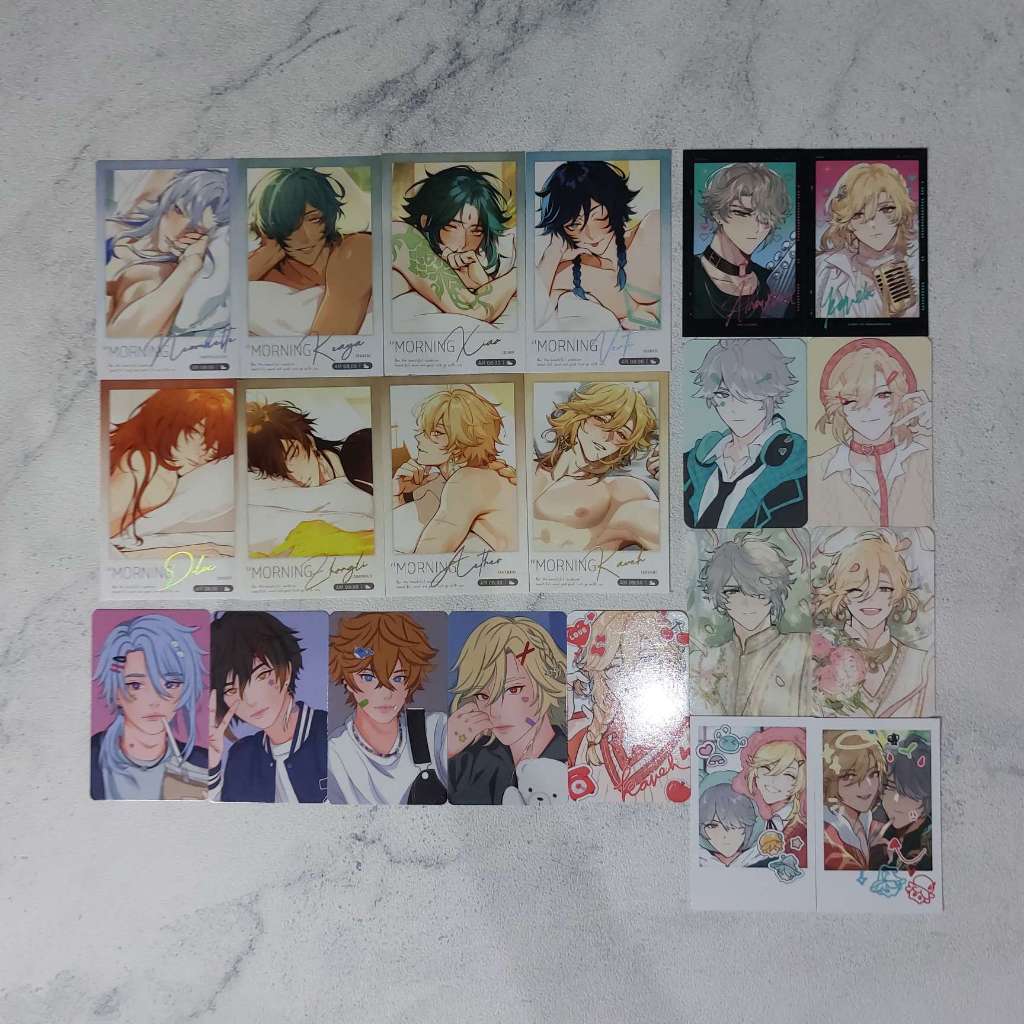 Sharing Eriimyon Good Morning Polaroid Set PC Photocard Game GI Genshin Impact vieish Kaveh Alhaitha