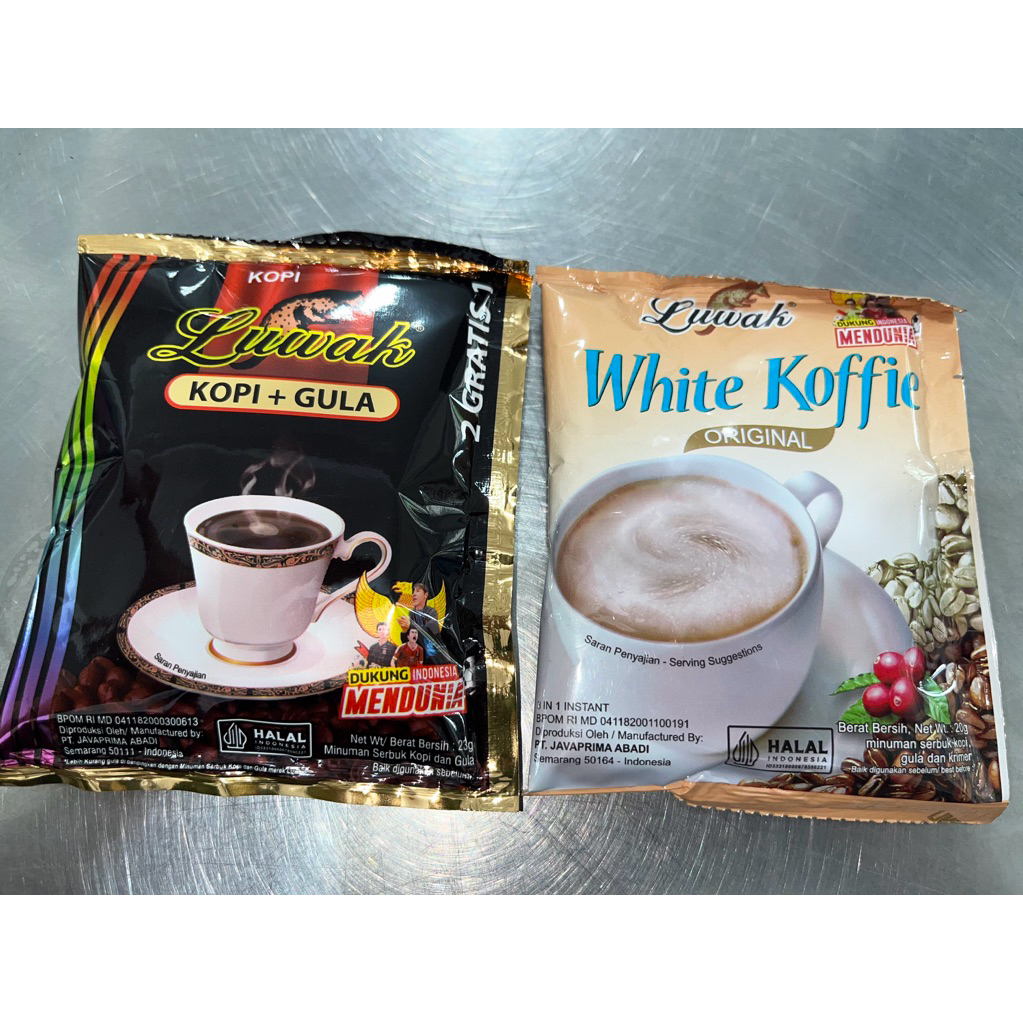 

Kopi Luwak white koffie - kopi plus gula