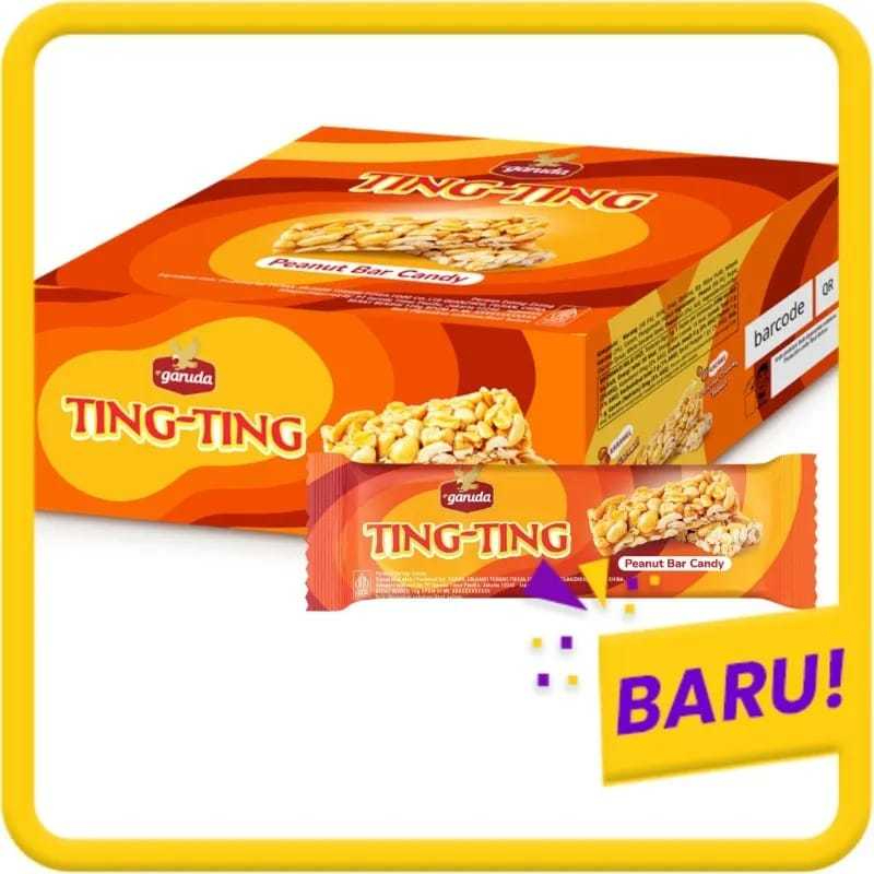

Garuda Ting Ting Peanut Bar Candy 1 box isi 12 Pcs