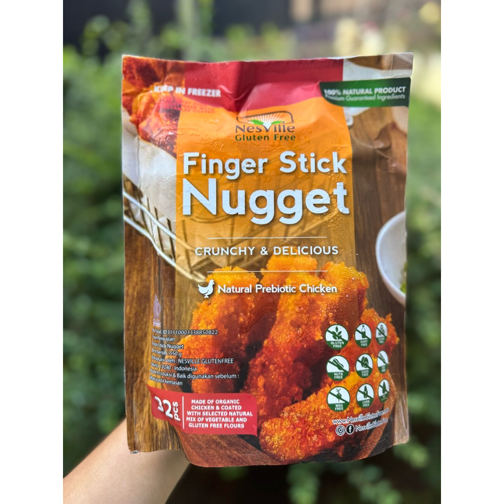 

NESVILLE finger stick nugget ayam organik gluten free non GMO 550gr