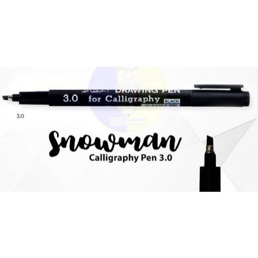

Gramedia Pettarani - Snowman - Calligraphy Drawing Pen 3.0 mm