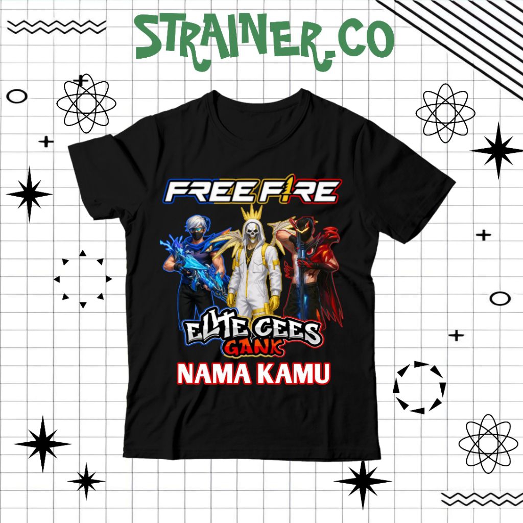 (BISA COD) Kaos Anak FF FREE FIREEE SET BUNDLE COBRA EVO LEGEND ANTI KROCO SG REAPER BIRU SG 2 BIRU 