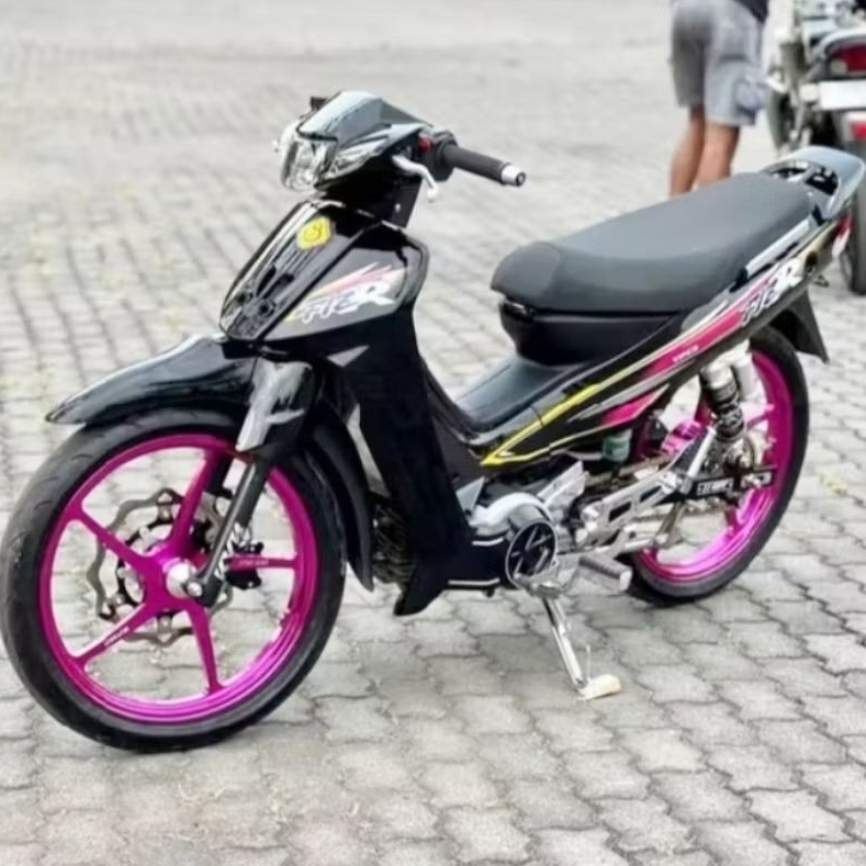 COD STRIPING STIKER POLET LIST BODY STANDAR FIZR 1996 1997 1998 HITAM PINK BERKUALITAS ORI
