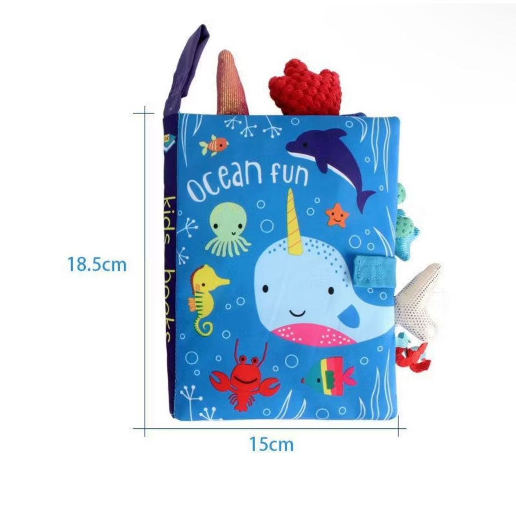 Buku softbook bayi ocean fun/ buku kain bayi