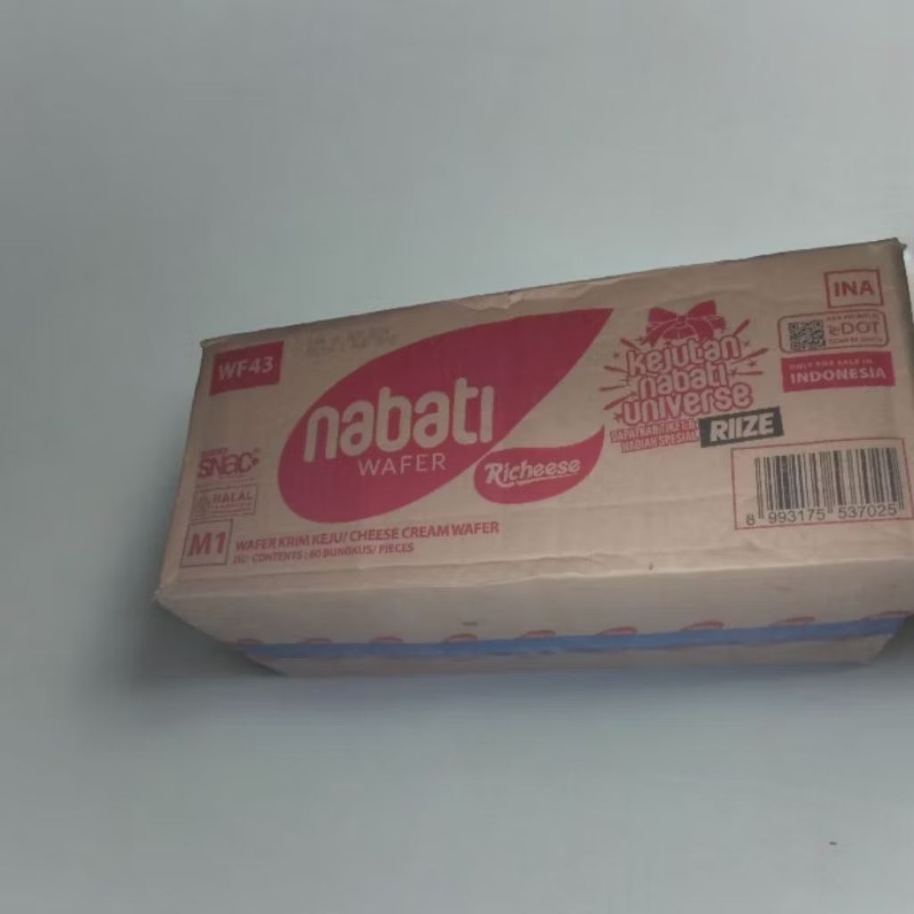 

70 pcs nabati rasa coklat dan keju