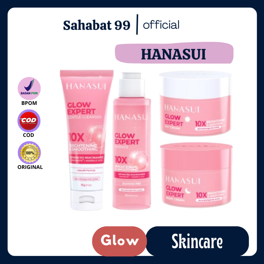 Hanasui Double Expert Glow Expert + Bright Expert Mencerahkan
