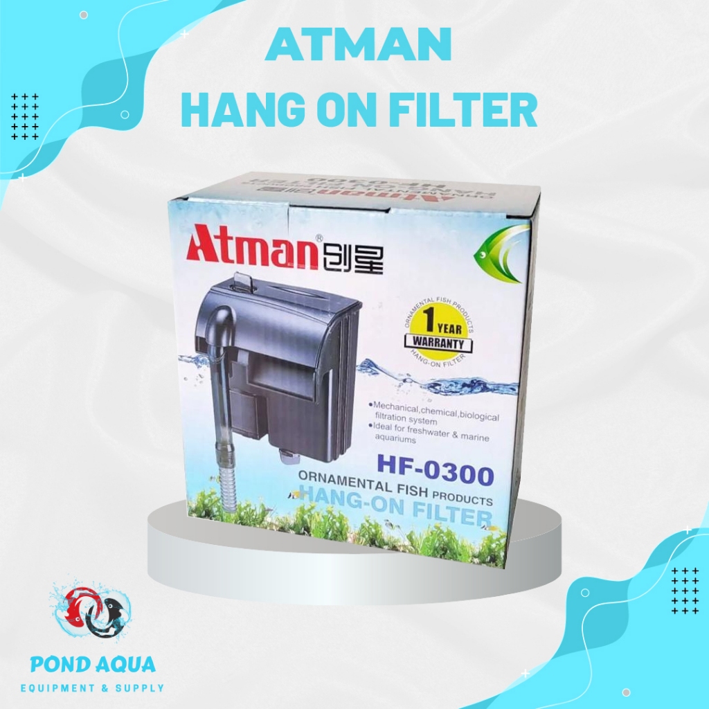 Filter External Hang On Atman HF-0300 Filter Gantung Aquarium HF0300
