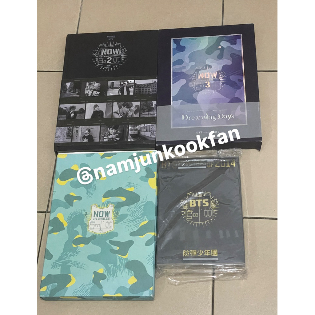BTS rare koleksi langka NOW , NOW 2, NOW 3, BTS Memories of 2014