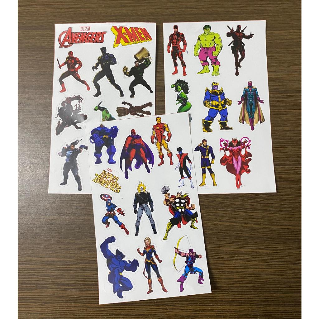 

STIKER KISSCUT MARVEL AVENGERS 1 PACK ISI 4 LEMBAR - PERLEMBAR ISI 7-10 PCS UKURAN STIKER 5CM