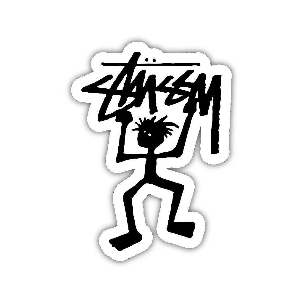 

ZV103 sticker stussy karakter kartun anime aesthetic, stiker vinyl satuan