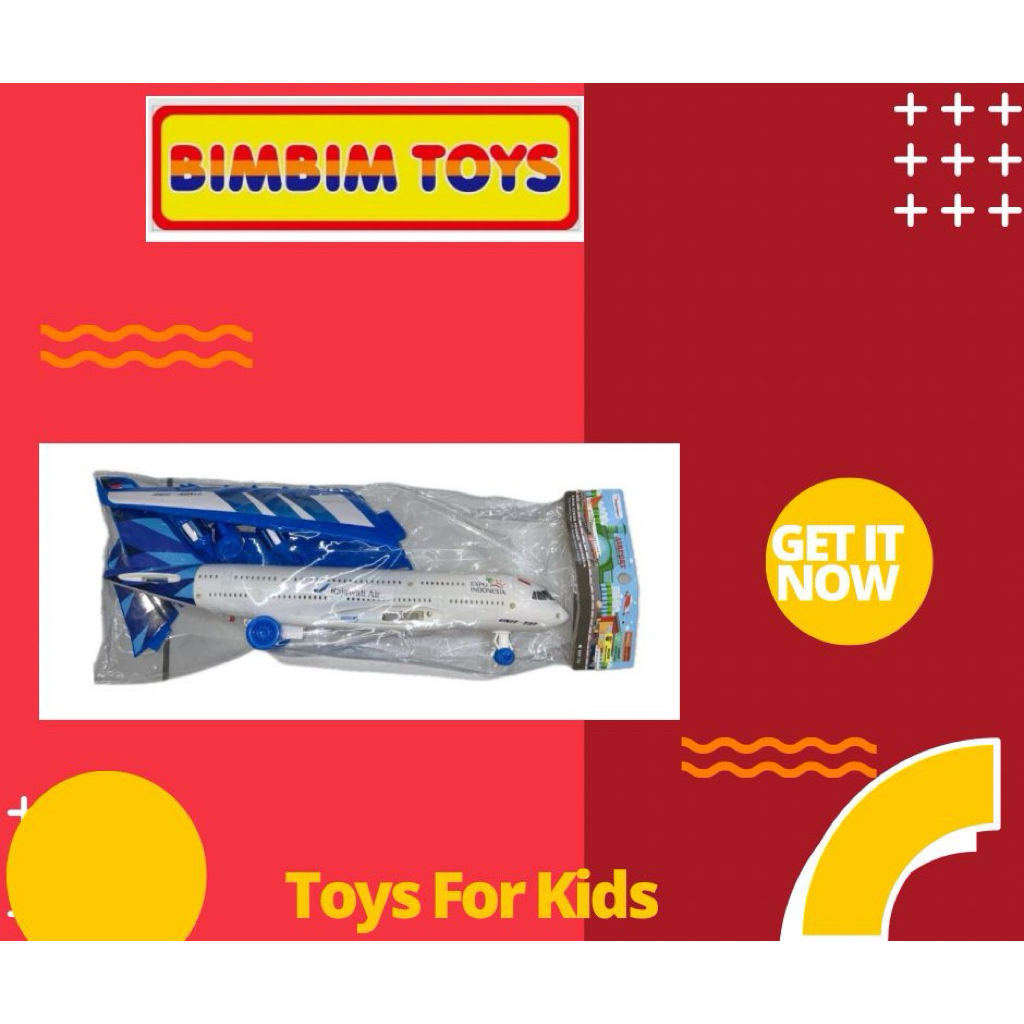 MAINAN PESAWAT BOEING , MAINAN ANAK PESAWAT ADA SUARA DAN MENYALA LAMPU , PESAWAT MAINAN ANAK