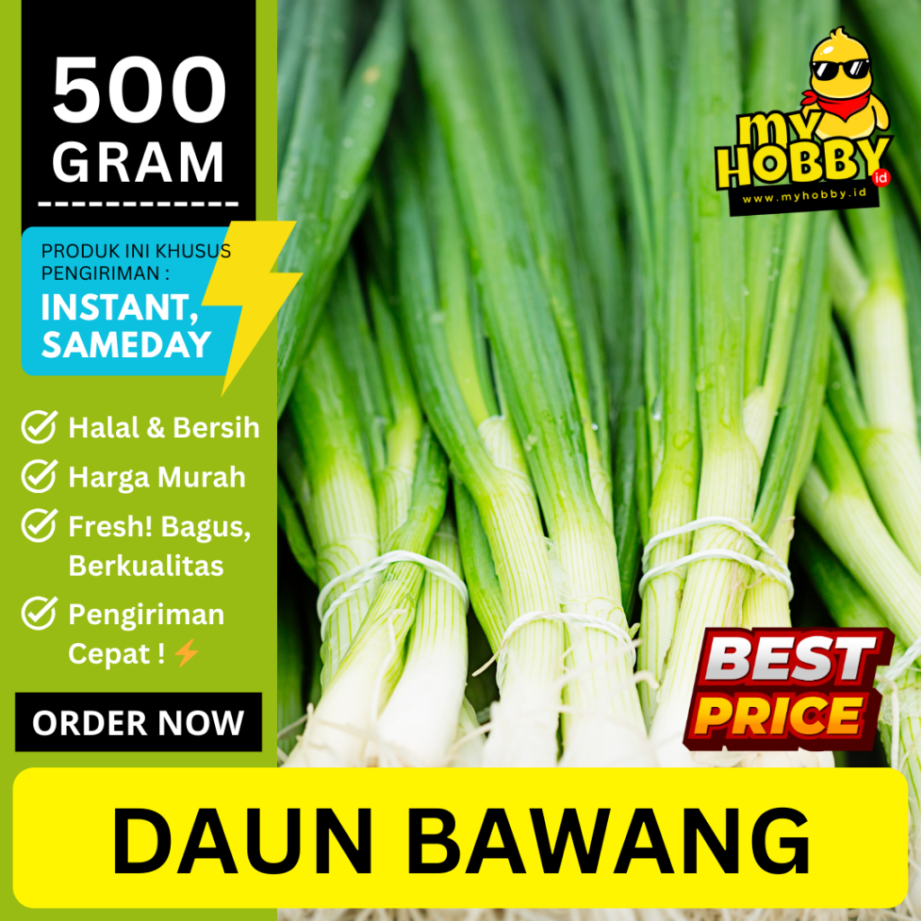 

Daun Bawang Segar 500 gram! Fresh, Bagus, Murah Berkualitas. Bawang Pre, Prei, Leek. My Hobby ID