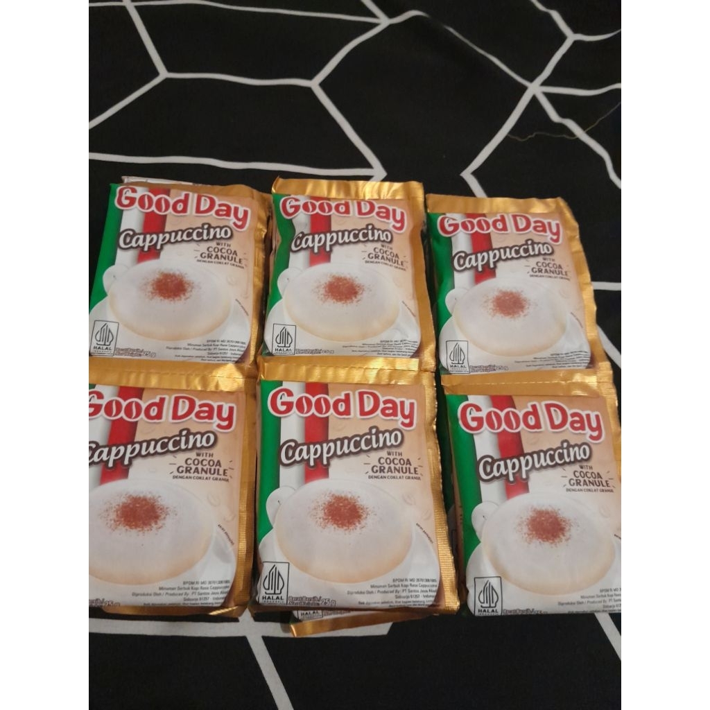 

Good Day cappuccino ( 1 renteng 10 sachet@25gr)
