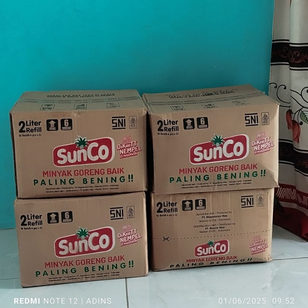 

MINYAK GORENG sunCo 2liter 4DUS
