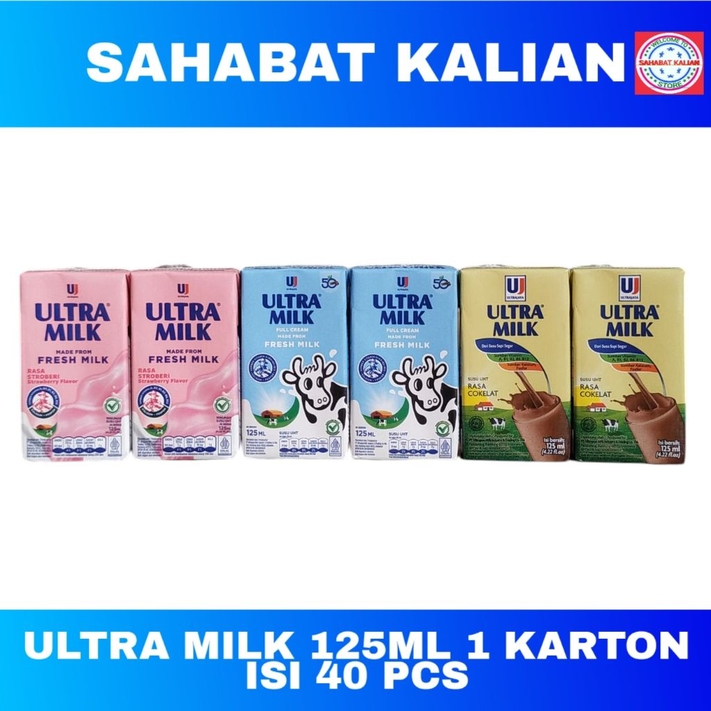 

Ultra Milk Susu Uht 125ml 1 Karton Isi 40 Pcs