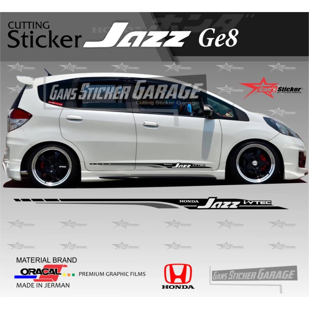 Sticker Cutting Premium Honda Jazz Ge8 Aksesoris Eksterior Honda Jazz Ge8