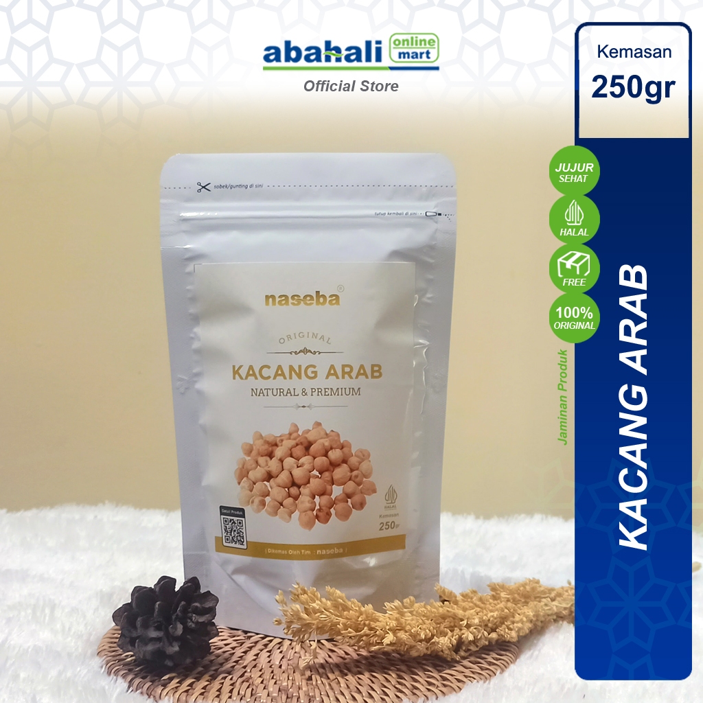 

Premium Naseba Kacang Arab Kemasan 250gr Kacang Sehat Kaya Protein & Serat