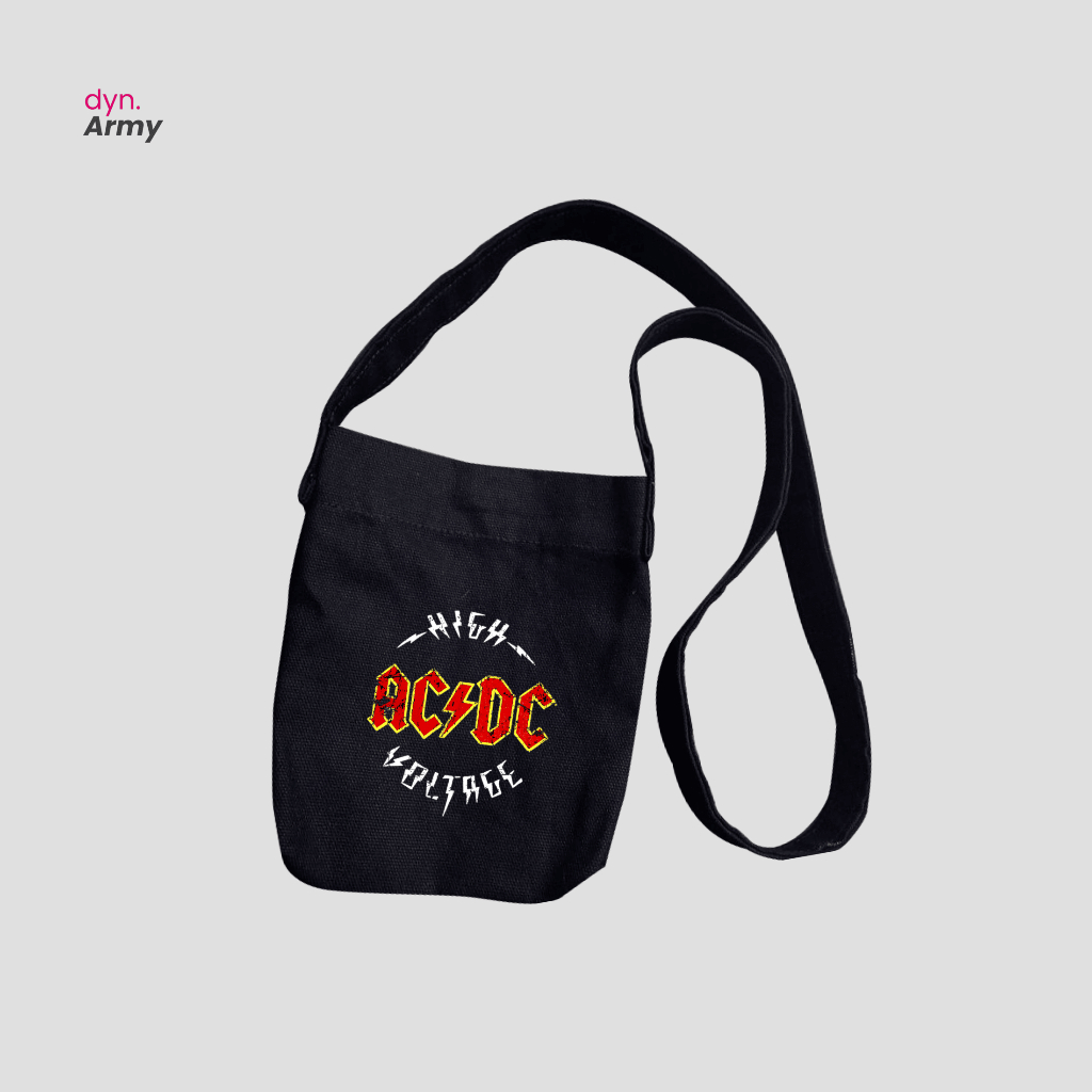 Tas Mini Sling Bag ACDC Mini Bag Band / Tas Selempang Pria Band