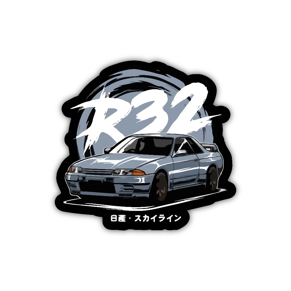 

ZV181 sticker R32 karakter kartun anime aesthetic, stiker vinyl satuan