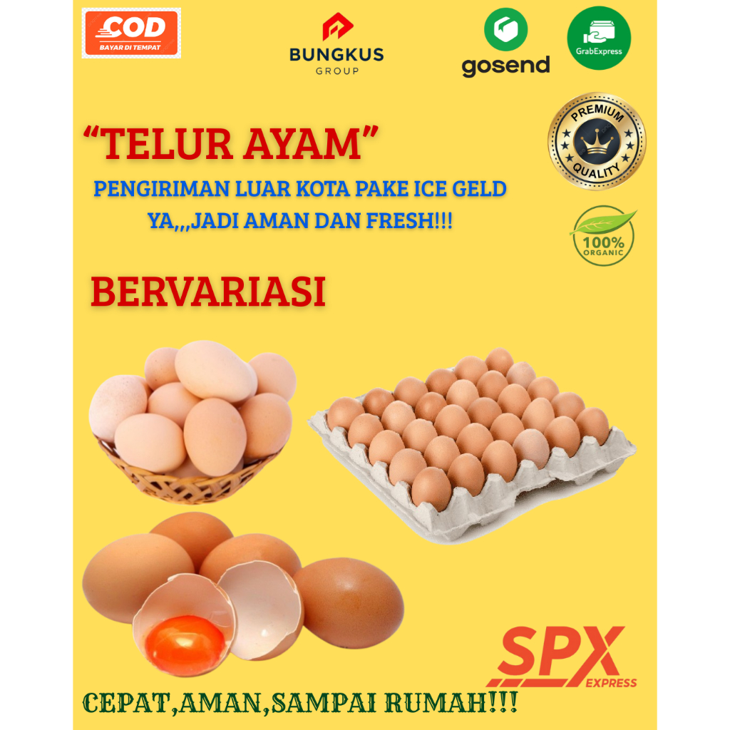 

Telur Ayam Menengah Negeri Negri Protein Fresh Segar Bungkus Group Shop Padang