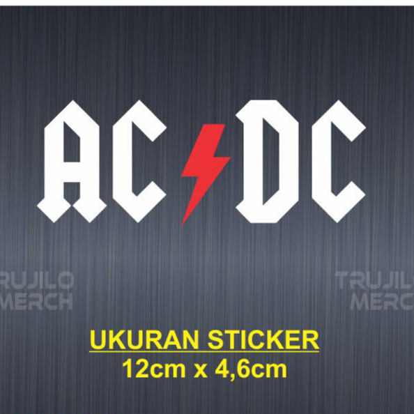 

ACDC Logo Band Stiker Cutting Uk.12cmx4,6cm