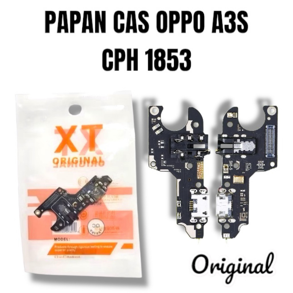 PAPAN CAS / CONNECTOR CHARGER OPPO A3S (CPH 1853 / 1803) ORI PAPAN KONEKTOR CAS PCB BOARD OPPO A3S C