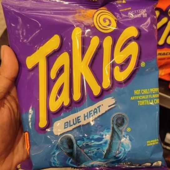 

TAKIS BLUE HEAT HOT CHILI PEPPER LIME TORTILA CHIPS 3,25 OZ 92,3gr IMPOR USA