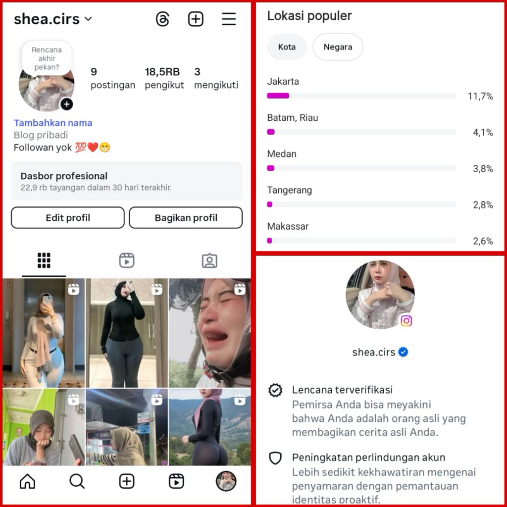 AKUN INSTGRAM CENTANG BIRU