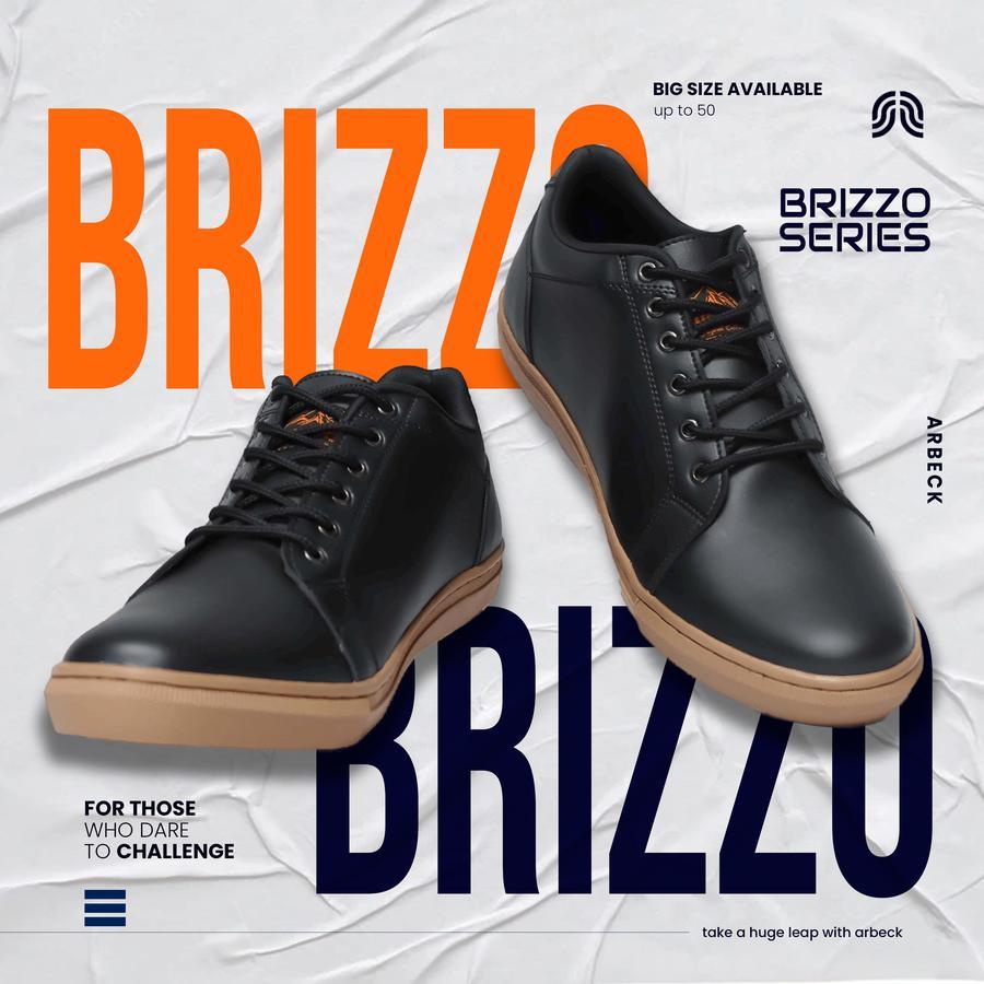 SEPATU SLIP ON PRIA ARBECK BRIZZO BIG SIZE - Black Gummy, 45