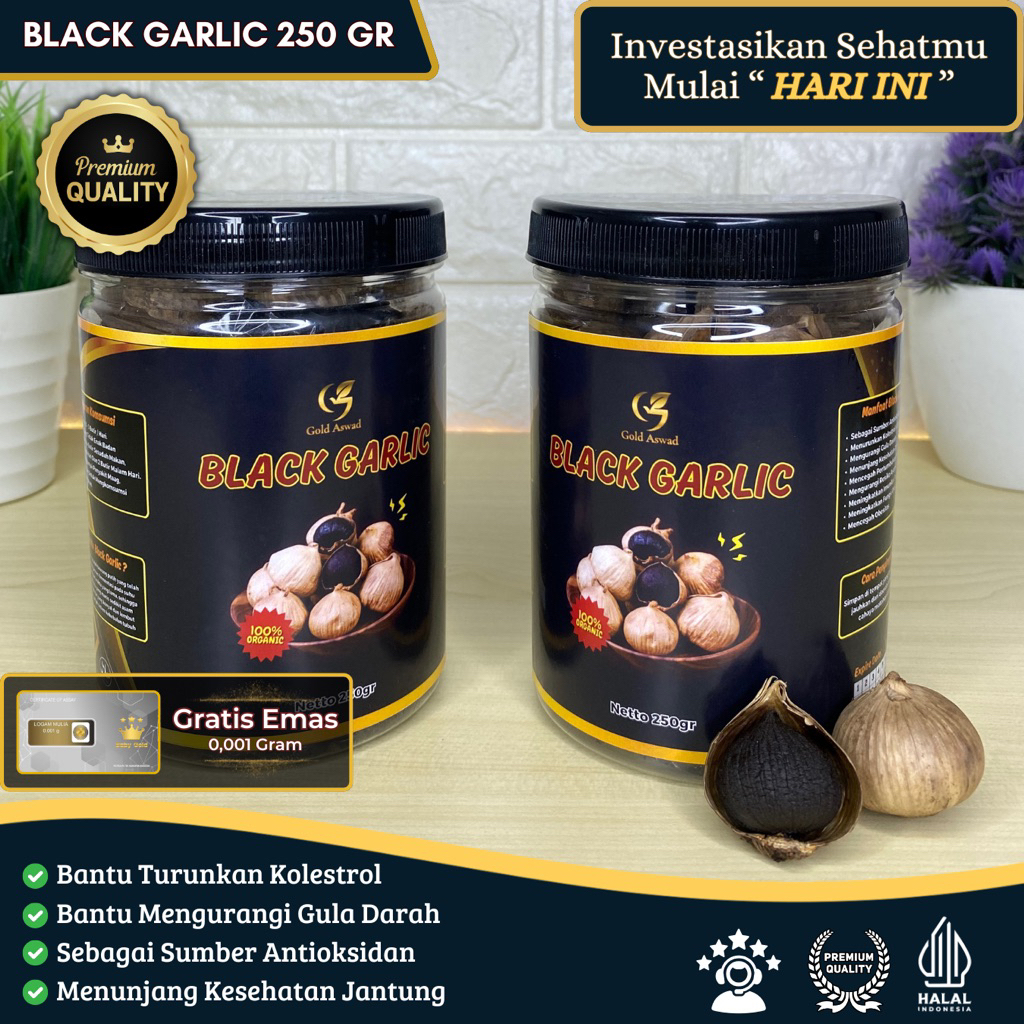 

BLACK GARLIC / BAWANG HITAM TUNGGAL 250 GRAM