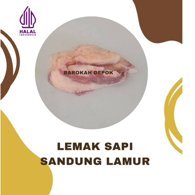

Lemak Sapi Sandung Lamur 500 Gram