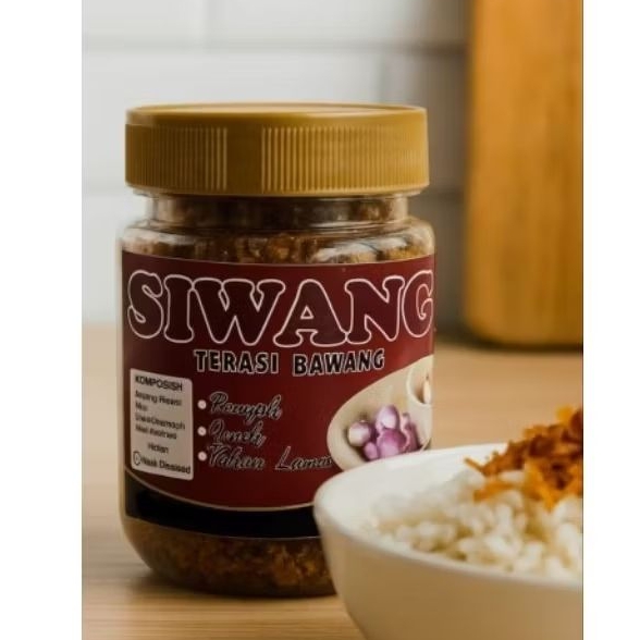 

Siwang Terasi bawang khas Cirebon Indramayu kemasan toples 200ml murah