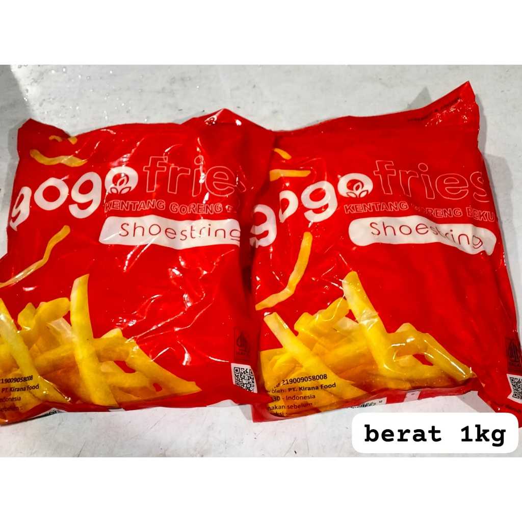 

GOGO Kentang Shoestring French Fries 1kg Halal Gurih