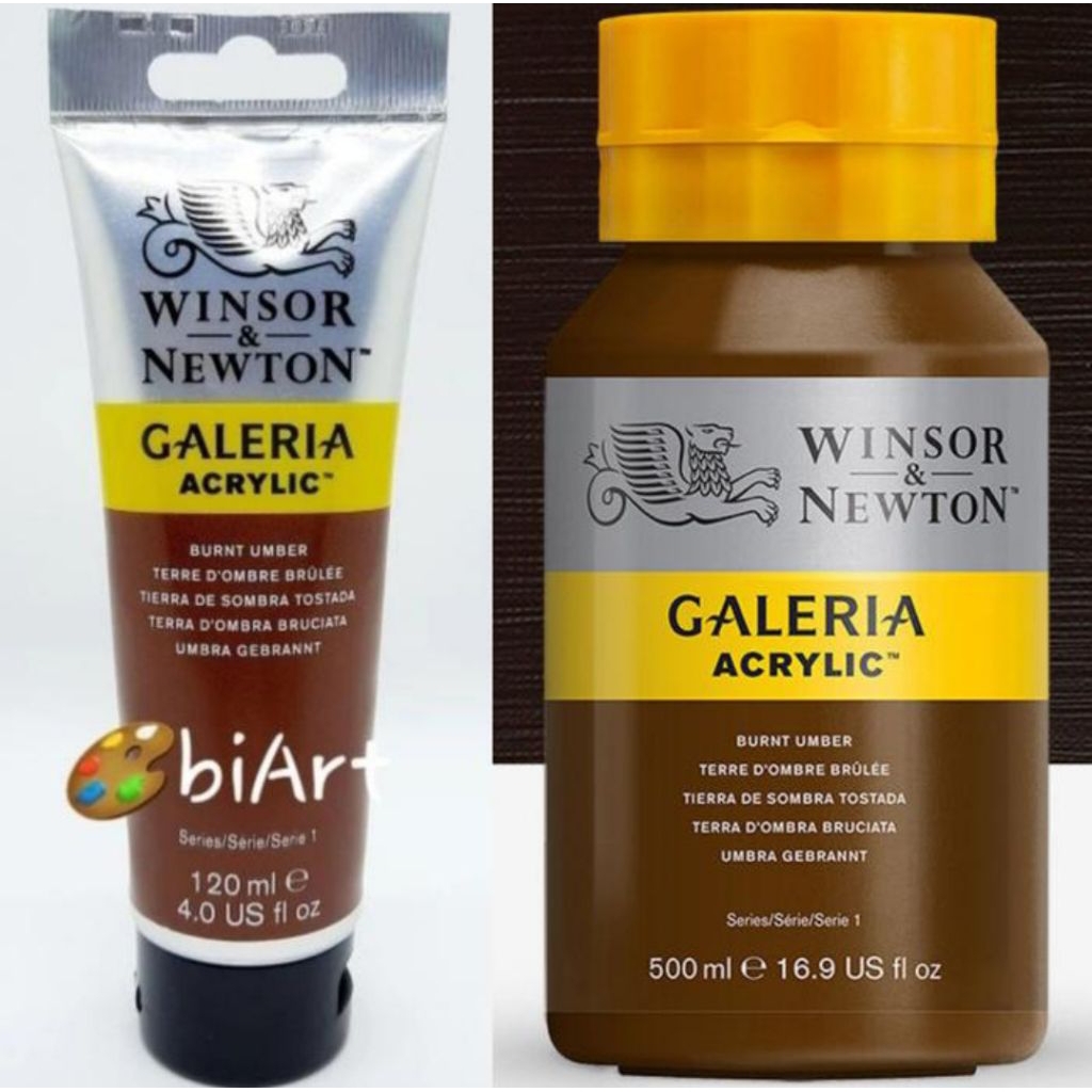 

Cat Akrilik Galeria Acrylic Colour 500ml / 120ml Burnt Umber Winsor & Newton