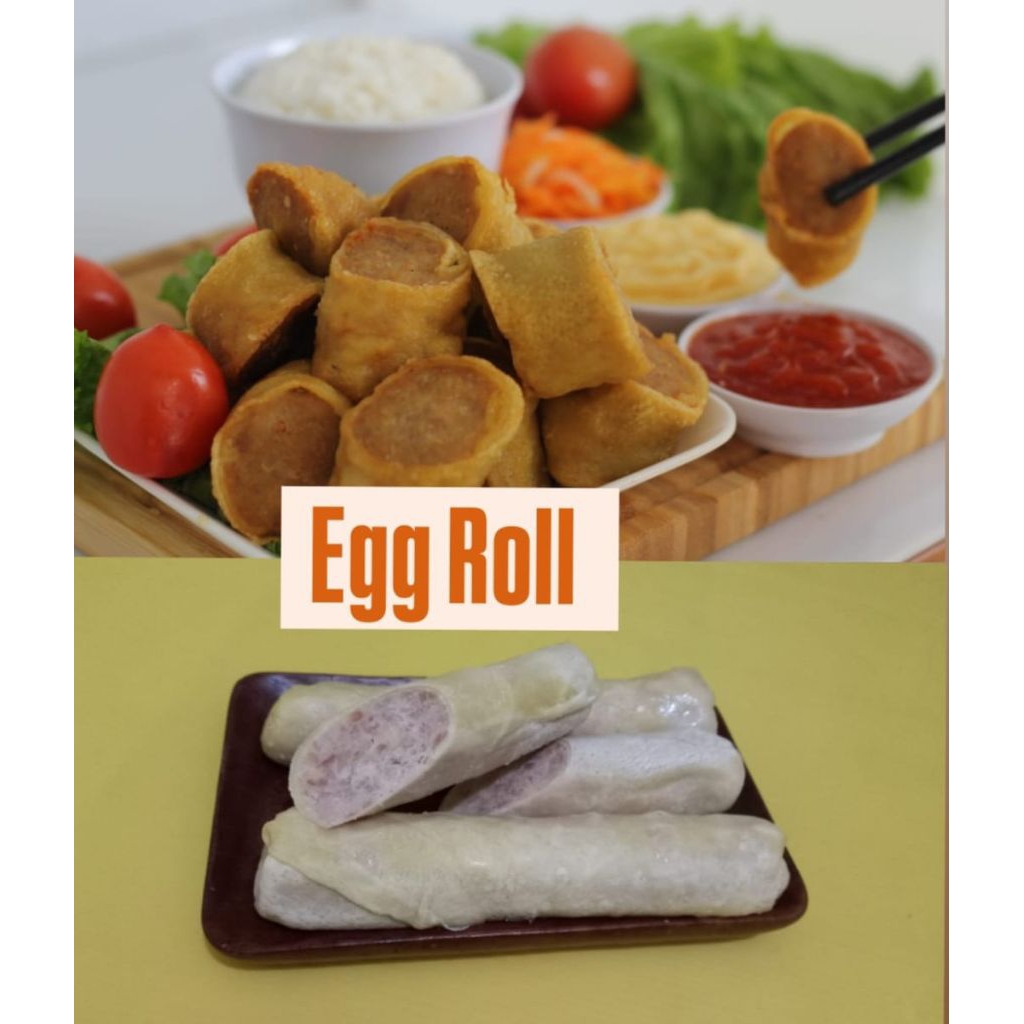 

Egg Roll, 3 lonjor / 24 atau 18 potong - frozen food - bento