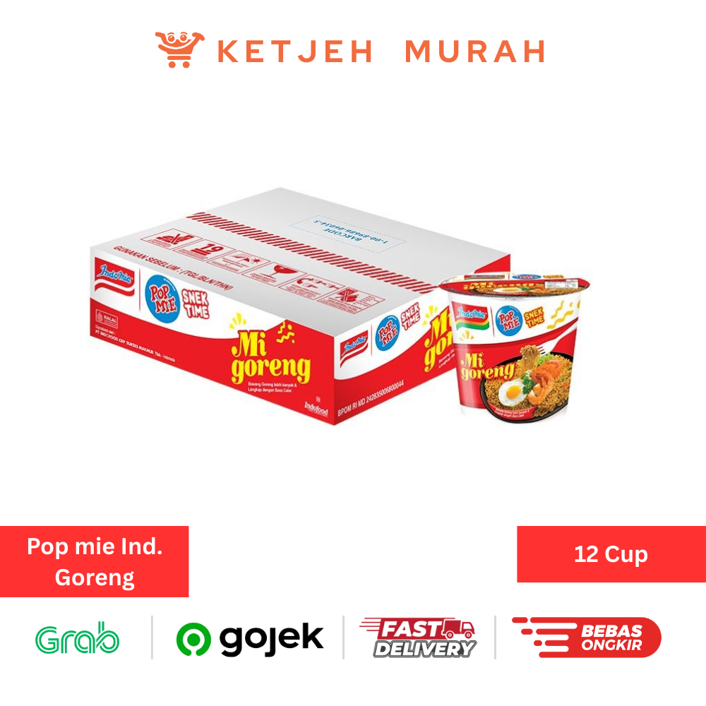 

Pop Mie Mie Instant Cup Jumbo Goreng Rasa Indomie Goreng 1 Dus isi 12 Pcs