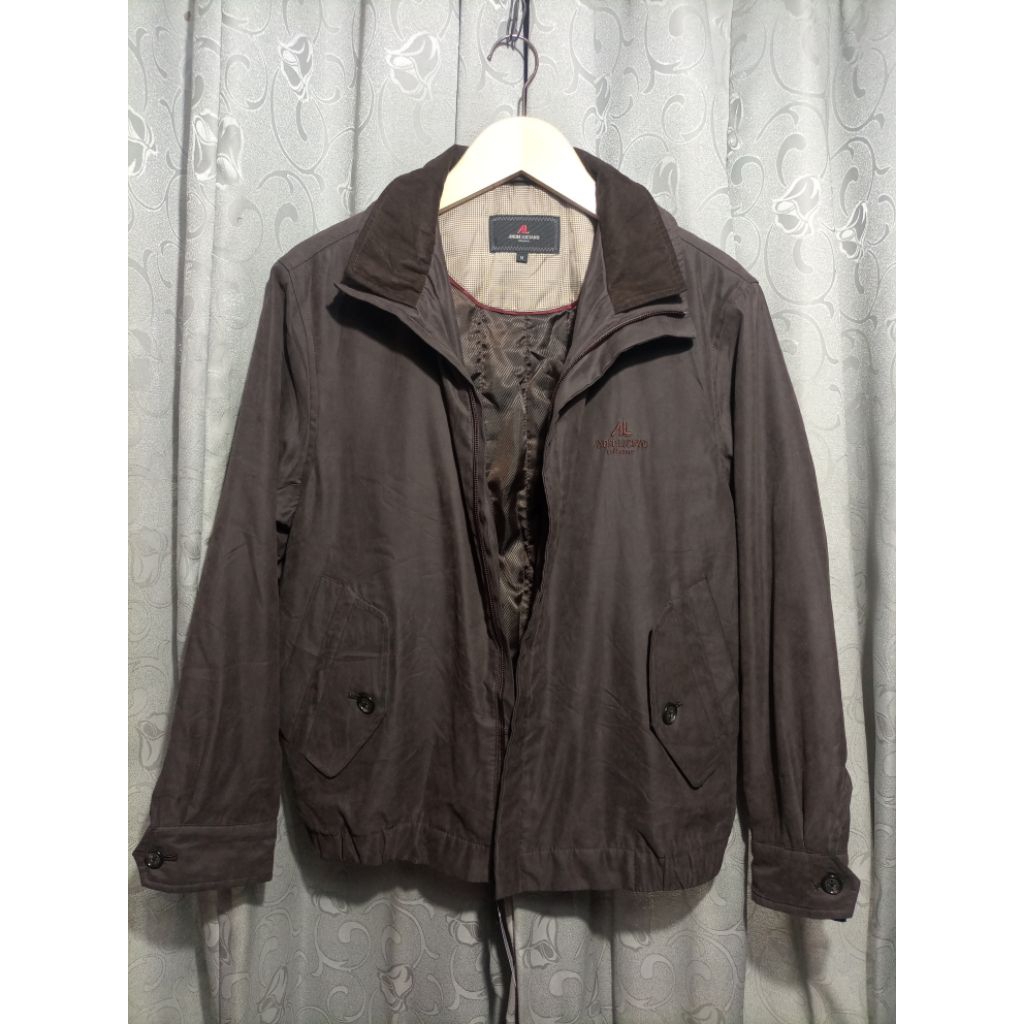 Jaket Horington Vintage Casual Suede_Andre Luciano Collezione_Dark Brown_Size M-L