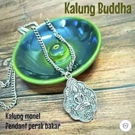 Kalung Buddha perak bakar