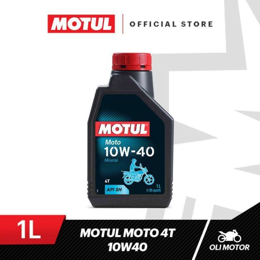 Motul Moto 4T 10W-40 Mineral Oli Mesin Sepeda Motor 1 Liter