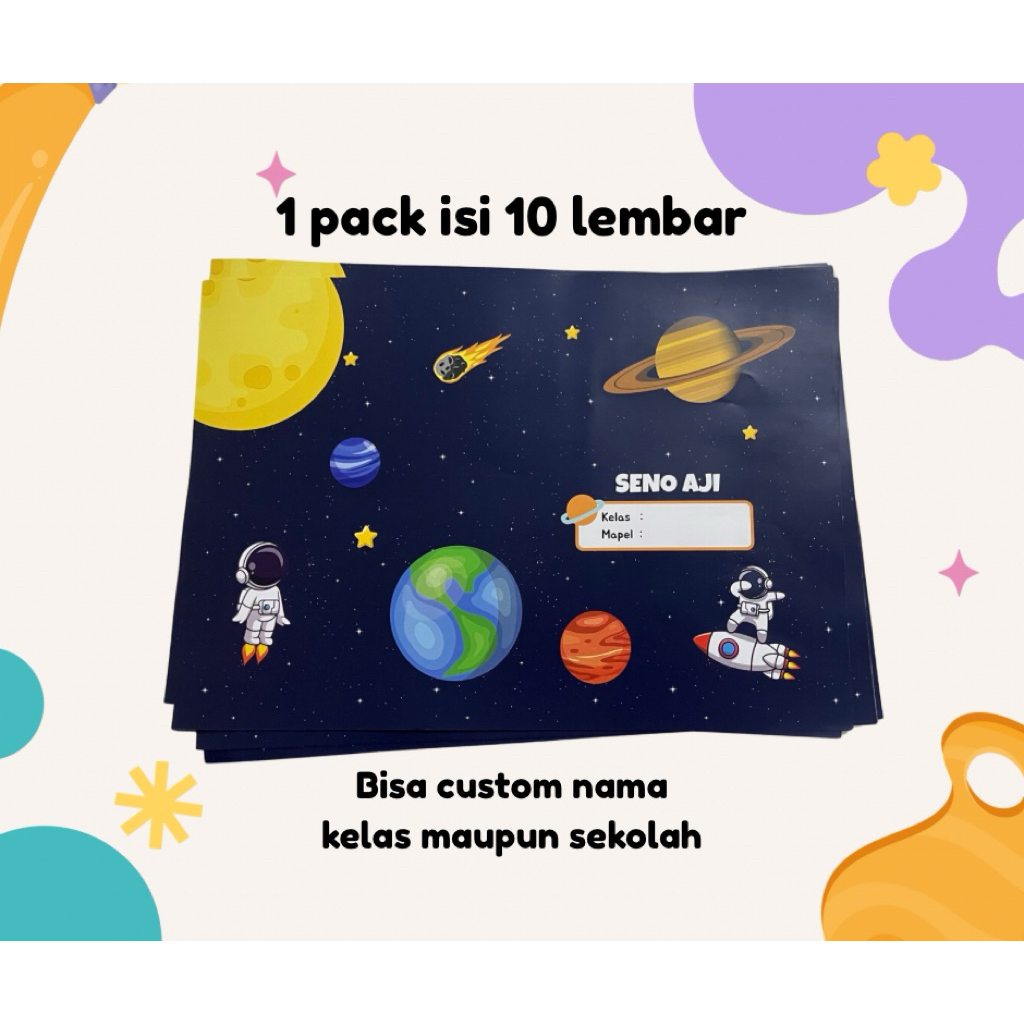 

COVER BOOK | SAMPUL BUKU SEKOLAH 1 PACK ISI 10 LEMBAR