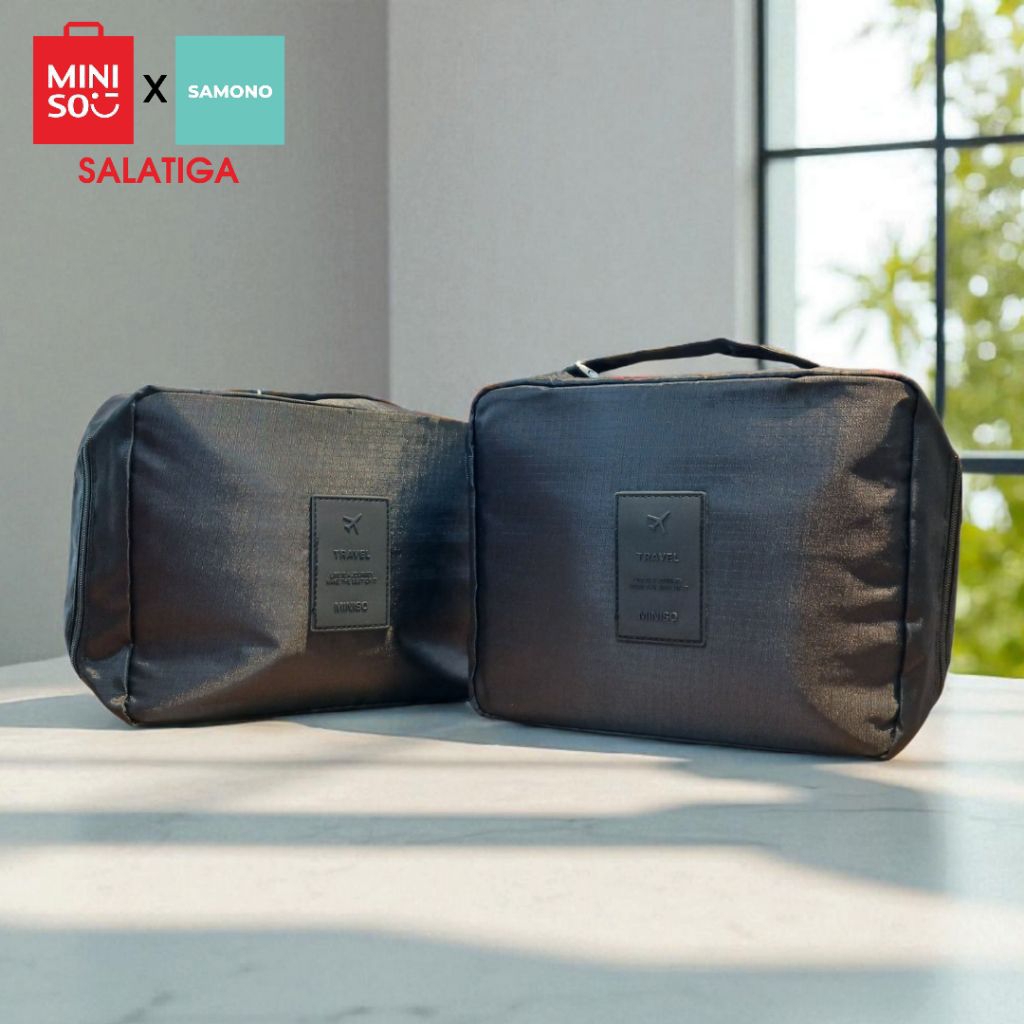 Miniso Travel Organizer Bag ( Black ) 1 pcs